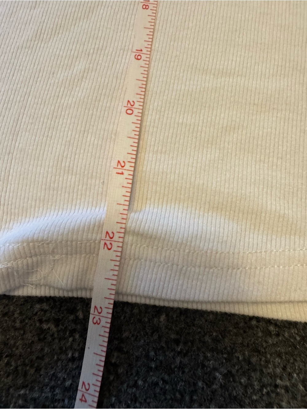Bundle 2 Ribbed High Neck Tank Tops Blue White Racerback Basic Camis Size M - Picture 5 of 11